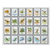 Dinosaur noemt Glossy Poster (Voorkant)