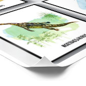 Dinosaur noemt Glossy Poster (Hoek)