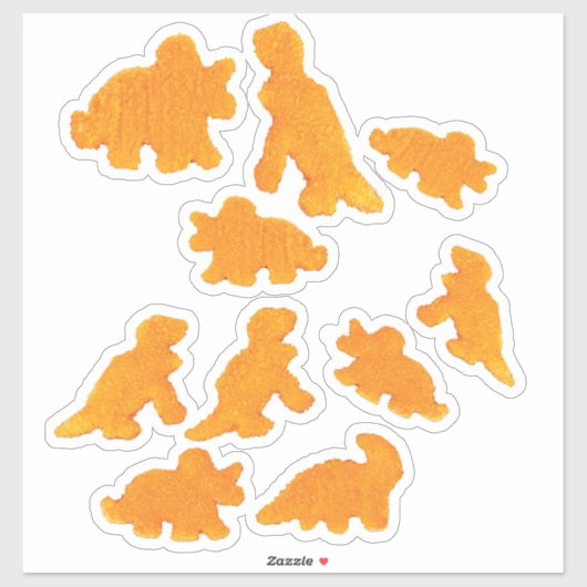 dinosaur nugget sticker (Vel)