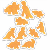 dinosaur nugget sticker (Voorkant)