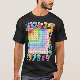 Dinosaur Numbers Idea for Kids & Dino Multiplicati T-shirt