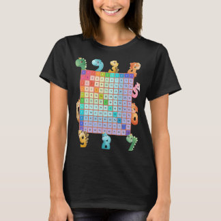 Dinosaur Numbers Idea for Kids & Dino Multiplicati T-shirt