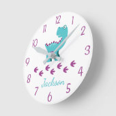 Dinosaur Nursery of Kinder wandklok (Hoek)