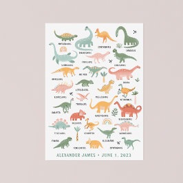 Dinosaur Nursery Poster