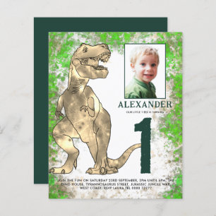 Dinosaur Oerwoud 1st Birthday Party Foto