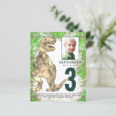 Dinosaur Oerwoud 3rd Birthday Party Foto (Staand voorkant)