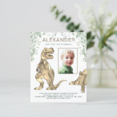 Dinosaur Oerwoud Boys Birthday (Staand voorkant)