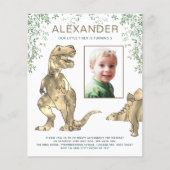 Dinosaur Oerwoud Boys Birthday (Voorkant)