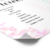 Dinosaur Old Wives Tales Pink Blue Waterverf Sign Poster (Hoek)