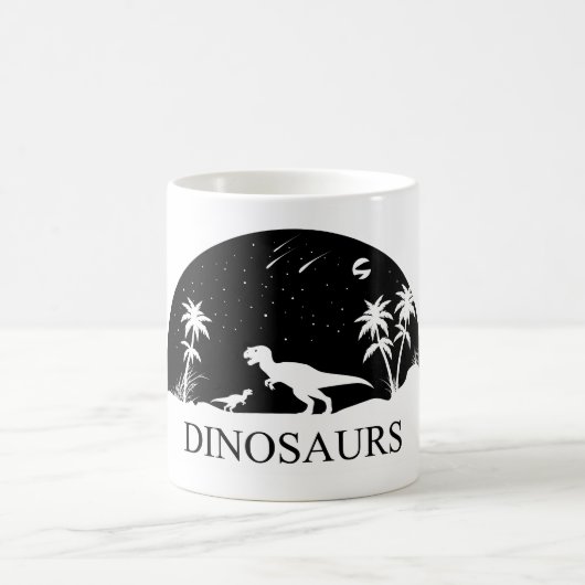 Dinosaur onder de sterren koffiemok (Center)