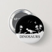 Dinosaur onder de sterren ronde button 5,7 cm (Voorkant /achterkant)