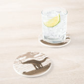 Dinosaur Onderzetter Brontosaurus Sepia Gregory Pa (Zijkant)