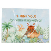 Dinosaur One-A-Saurus 1e verjaardag Groot Cadeauzakje (Achterkant)