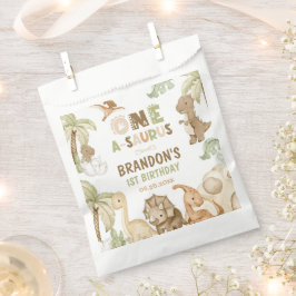 Dinosaur One-A-Saurus 1st Birthday Party Bedankzakje