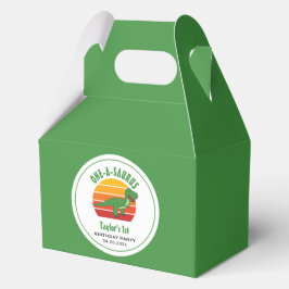 Dinosaur One-A-Saurus Genderneutraal 1e verjaardag Bedankdoosjes