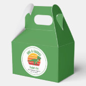 Dinosaur One-A-Saurus Genderneutraal 1e verjaardag Bedankdoosjes (Achterkant)