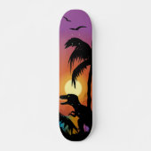 Dinosaur op Dawn Skateboard (Voorkant)