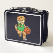 Dinosaur op sport met Basketball (Voorkant)