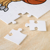Dinosaur op sport met Basketball Legpuzzel (Zijkant)