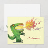 Dinosaur or Dragon beroemd gemaakt door Little T & Briefkaart (Voorkant / Achterkant)