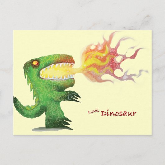 Dinosaur or Dragon beroemd gemaakt door Little T & Briefkaart (Voorkant)