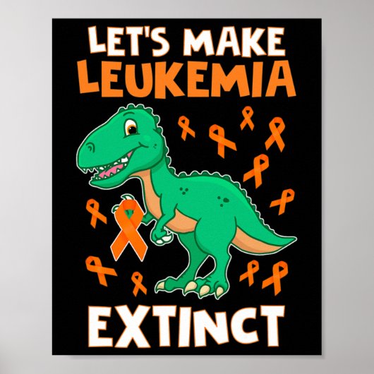 Dinosaur Oranje lint hematoloog reptiel fossiel Poster (Voorkant)
