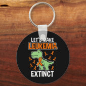 Dinosaur Oranje lint hematoloog reptiel fossiel Sleutelhanger (Voorkant)