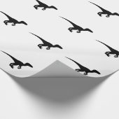 Dinosaur Outline Jurassic Era Cadeaupapier (Hoek)