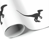 Dinosaur Outline Jurassic Era Cadeaupapier (Rol Hoek)