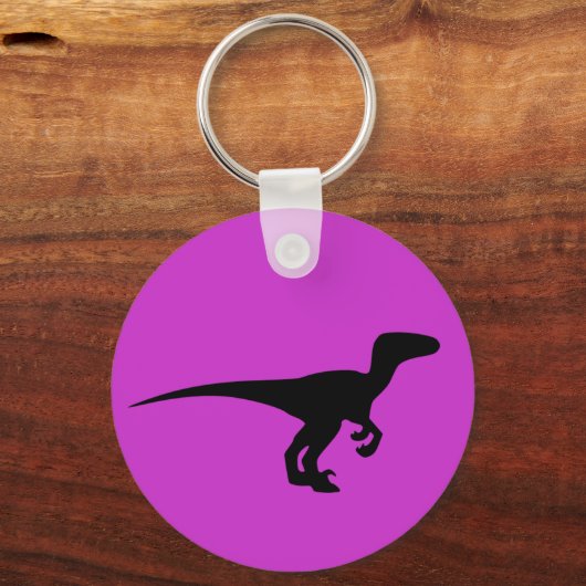 Dinosaur Outline Jurassic Era Sleutelhanger (Voorkant)