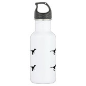 Dinosaur Outline Jurassic Era Waterfles (Achterkant)