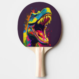 Dinosaur Paars T Rex Jussica World Kinder Tafeltennisbatje