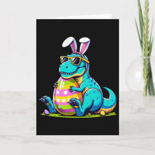 Dinosaur Paashaas Ei Gelukkig Oostrawr T Rex Kind Kaart