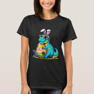 Dinosaur Paashaas Ei Gelukkig Oostrawr T Rex Kind T-shirt