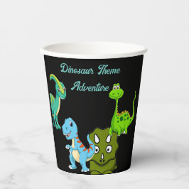 Dinosaur Paper Bord Papieren Bekers