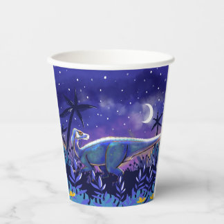 Dinosaur Paper Cups Size: 8oz Paper Cup, Lid: None Papieren Bekers
