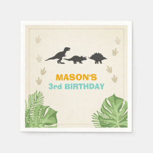 Dinosaur Paper Napkins jarig Dino Party Servet