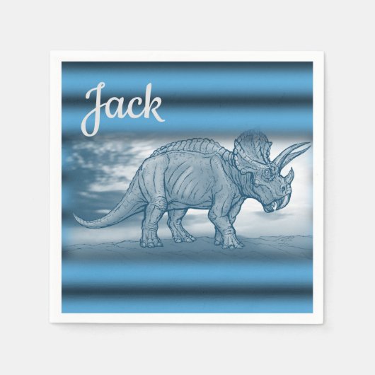 Dinosaur Paper Napkins Servet (Voorkant)