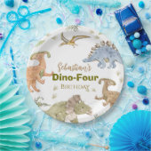 Dinosaur Paper Plates Birthday Boy Party Papieren Bordje (Feest)