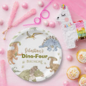 Dinosaur Paper Plates Birthday Boy Party Papieren Bordje (Feest)