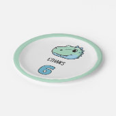 Dinosaur Paper Plates | Dino Theme Party Plates  Papieren Bordje (Gekanteld)