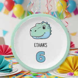 Dinosaur Paper Plates | Dino Theme Party Plates  Papieren Bordje