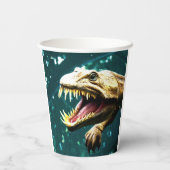 Dinosaur Papieren Bekers (Achterkant)