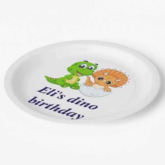 Dinosaur Papieren Bordje (Gekanteld)