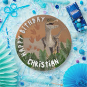 Dinosaur Papieren Bordje (Feest)