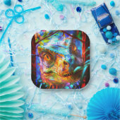 Dinosaur Papieren Bordje (Feest)