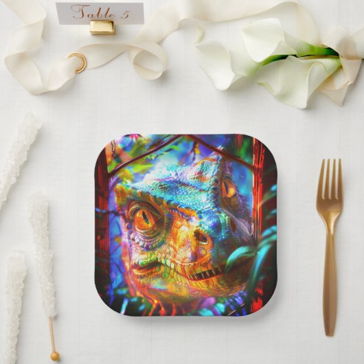 Dinosaur Papieren Bordje (Huwelijk)