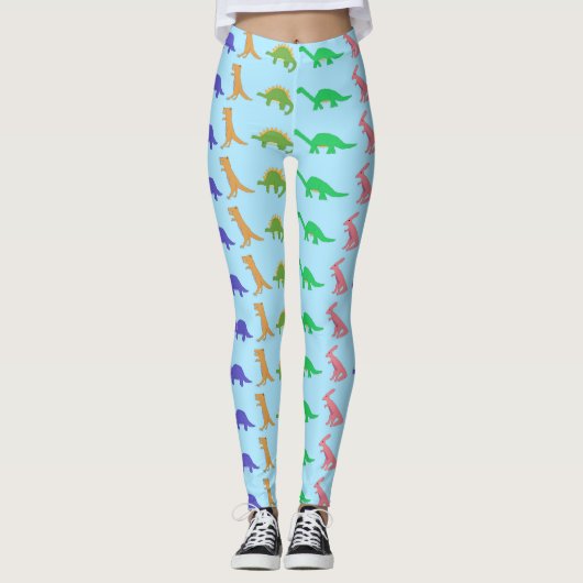 Dinosaur Parade leggings (Voorkant)