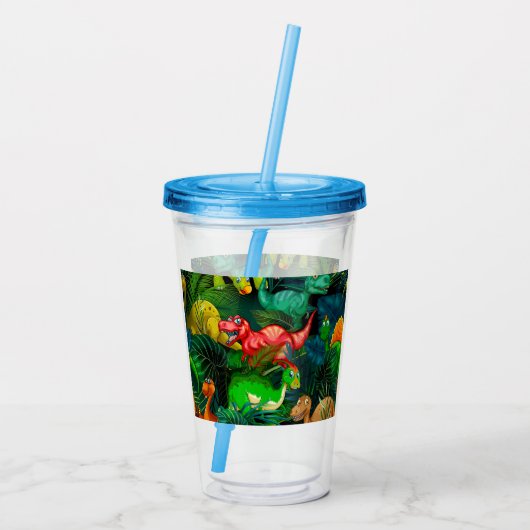 Dinosaur Park Acryl Drinkbeker (Achterkant)