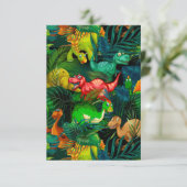 Dinosaur Park Bedankkaart (Staand voorkant)